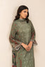 BeechTree | 3 Piece Printed Lawn Suit | Olive Essence - 100% Original Brand Product