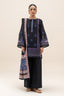 BeechTree | 3-Piece Khaddar Suit | Indigo Blue - 100% Original Brand Product