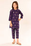 SAYA | Kids 2 Piece | Stitched Cotton Jacquard Shirt & Trouser - 100% Original Brand Product