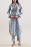 SAYA | Unstitched 2 Piece | Printed Lawn Shirt & Cambric Trouser - 100% Original Brand Product