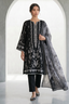 ZELLBURY | Women Unstitched Suits | ZELLBURY Monochrome Printed Lawn Unstitched 3-Piece Suit WUS26X31028 - 100% Original Brand Product