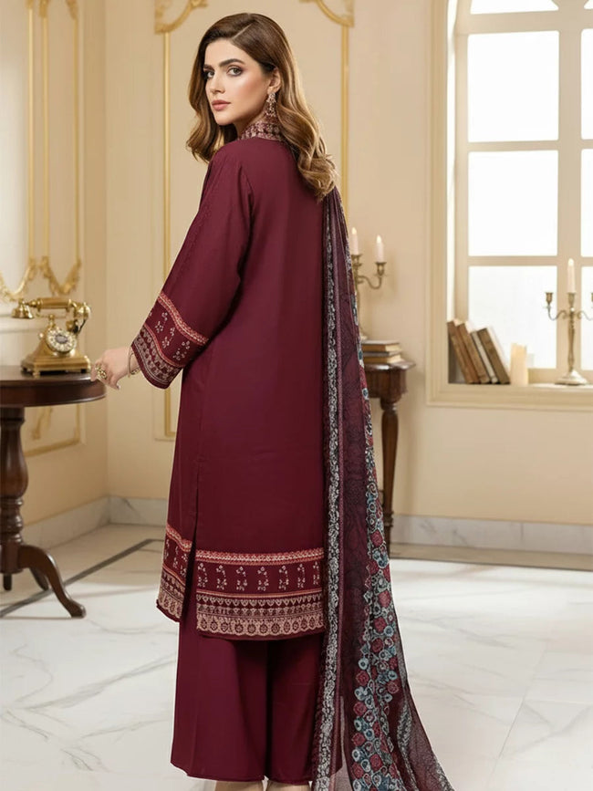 Salitex | Unstitched Suits | 3PC Unstitched Cambric Printed Suit (SSW6U3P821UT) - 100% Original Brand Product Main Image