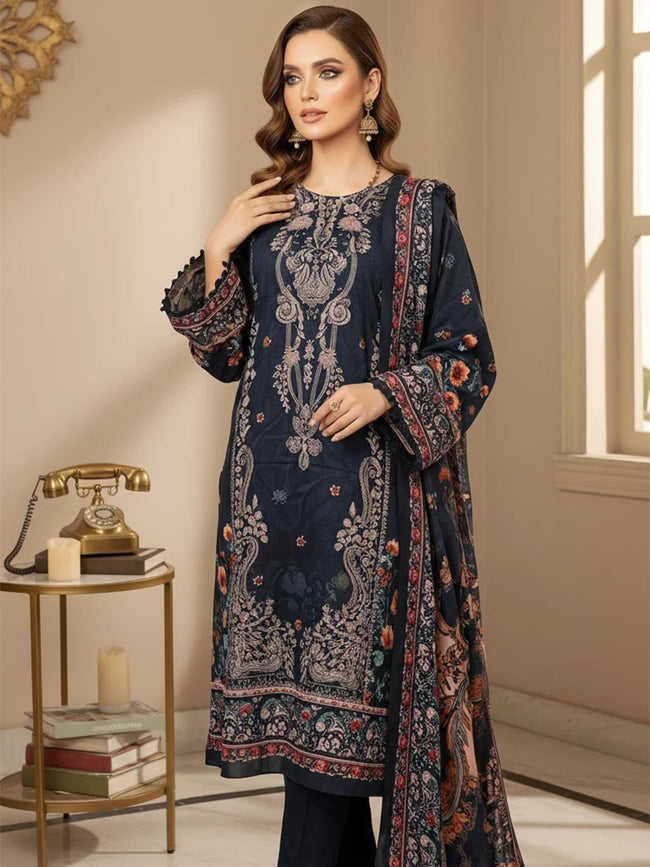 Salitex | Unstitched Cambric Suits | Salitex Printed Cambric Flora Suit SSW6U3P820UT - 100% Original Brand Product Hover Image