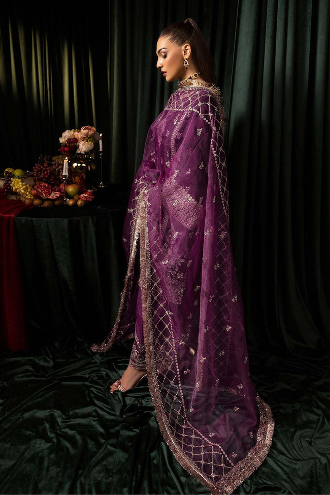 Motifz | 3 Piece Embroidered Velvet | Mazneen - 100% Original Brand Product Main Image