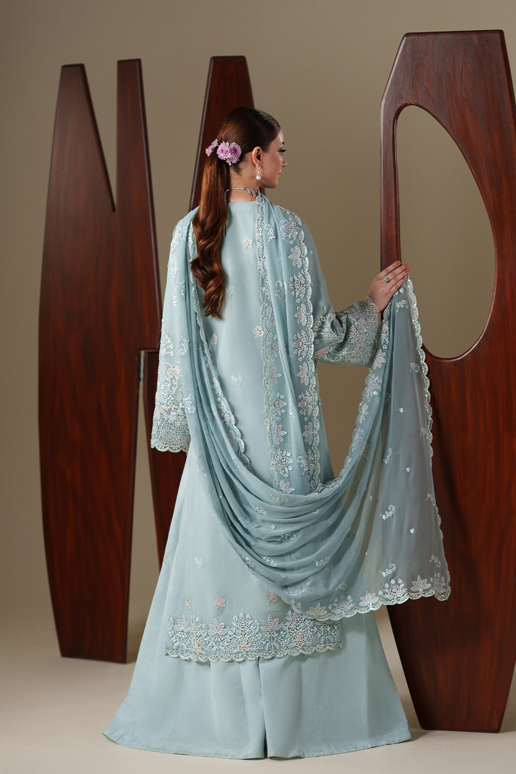 Emaan Adeel | 3Pc Unstitched Suit | ARIA – Nouvelle Luxury Chiffon - 100% Original Brand Product