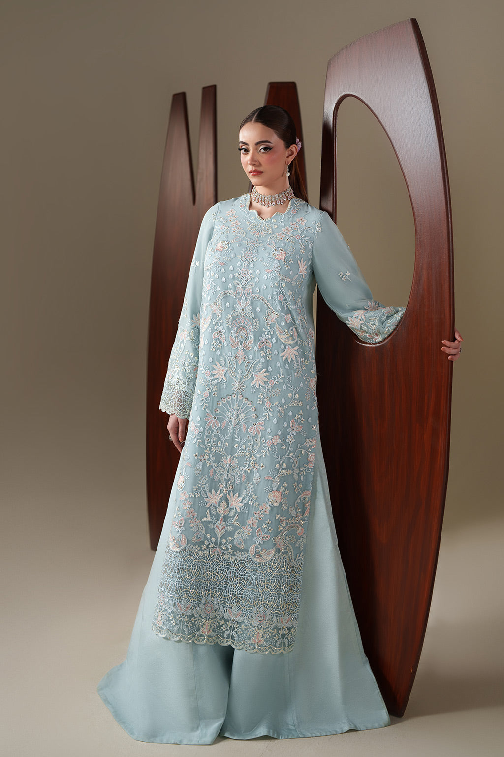 Emaan Adeel | 3Pc Unstitched Suit | ARIA – Nouvelle Luxury Chiffon - 100% Original Brand Product
