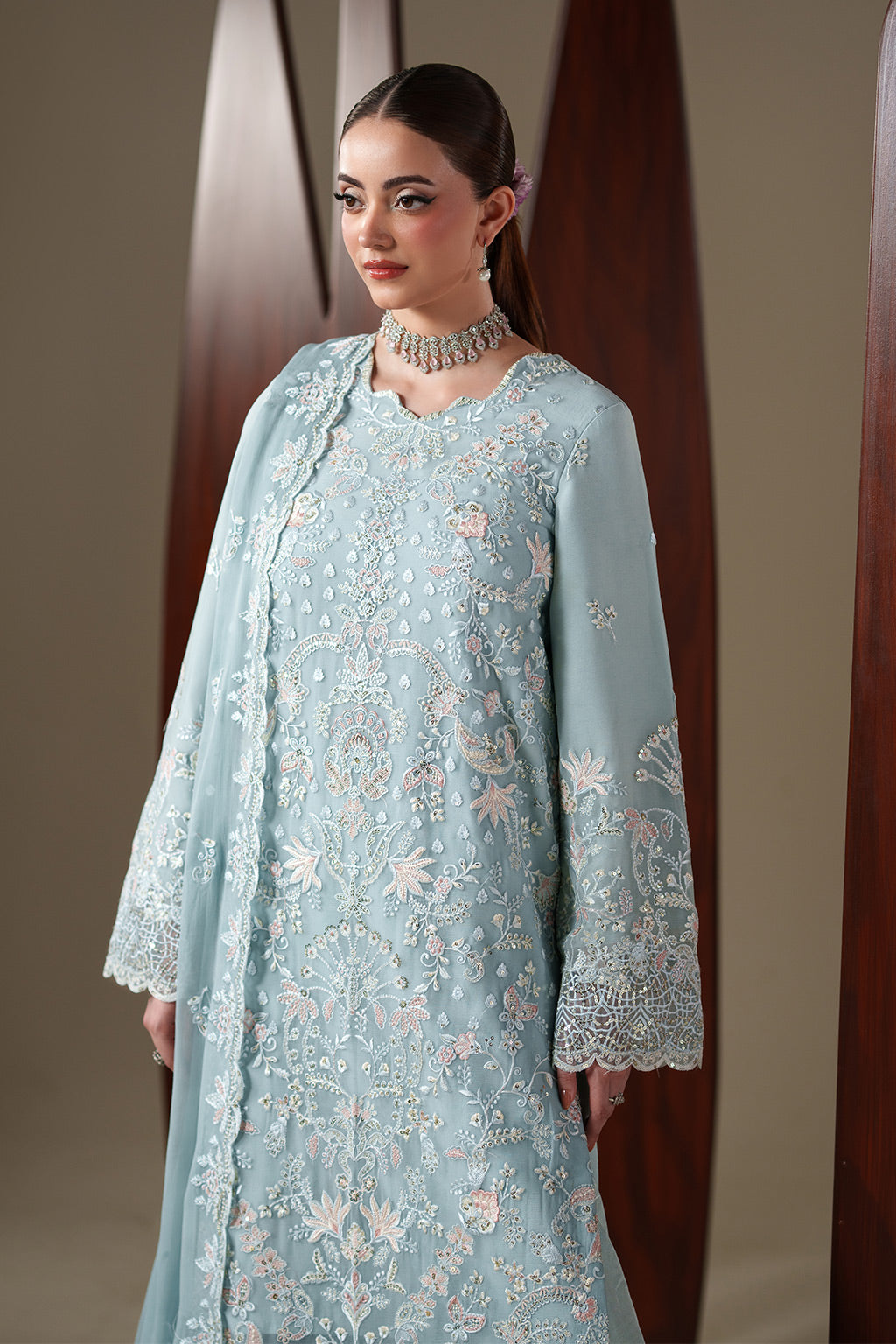 Emaan Adeel | 3Pc Unstitched Suit | ARIA – Nouvelle Luxury Chiffon - 100% Original Brand Product