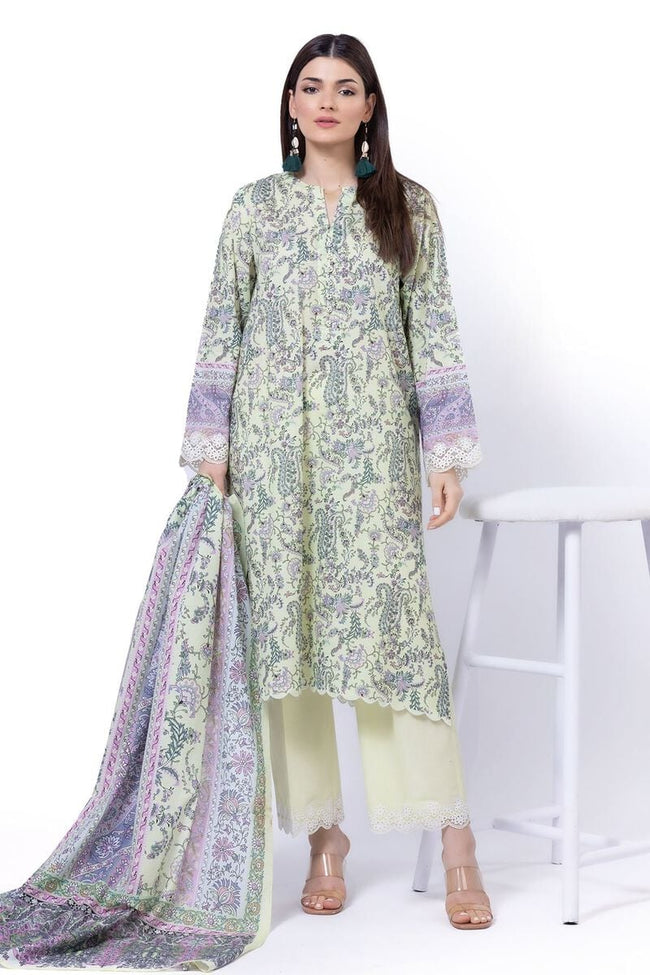 Khaadi | 3-Piece Lawn | AS217A Printed Embroidered Suit - 100% Original Brand Product Hover Image