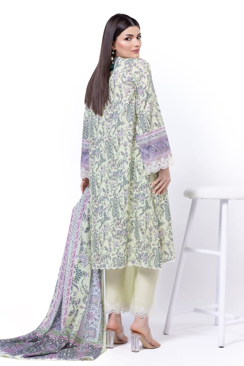 Khaadi | 3-Piece Lawn | AS217A Printed Embroidered Suit - 100% Original Brand Product