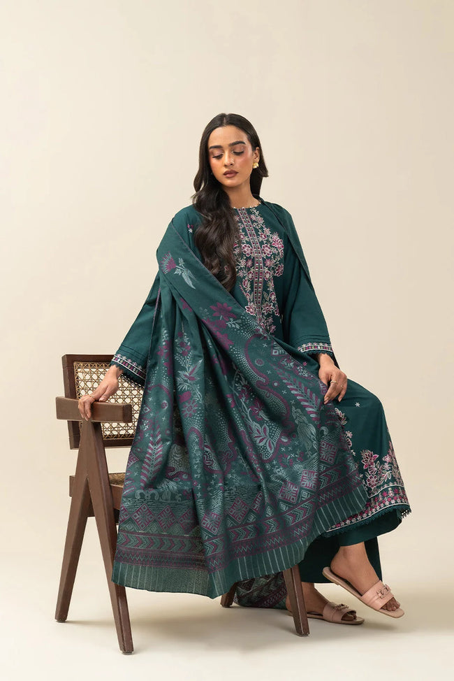 Beechtree Garland Bloom 3 Piece Embroidered Lawn Suit | BT12601UN004023 - 100% Original Brand Product Main Image