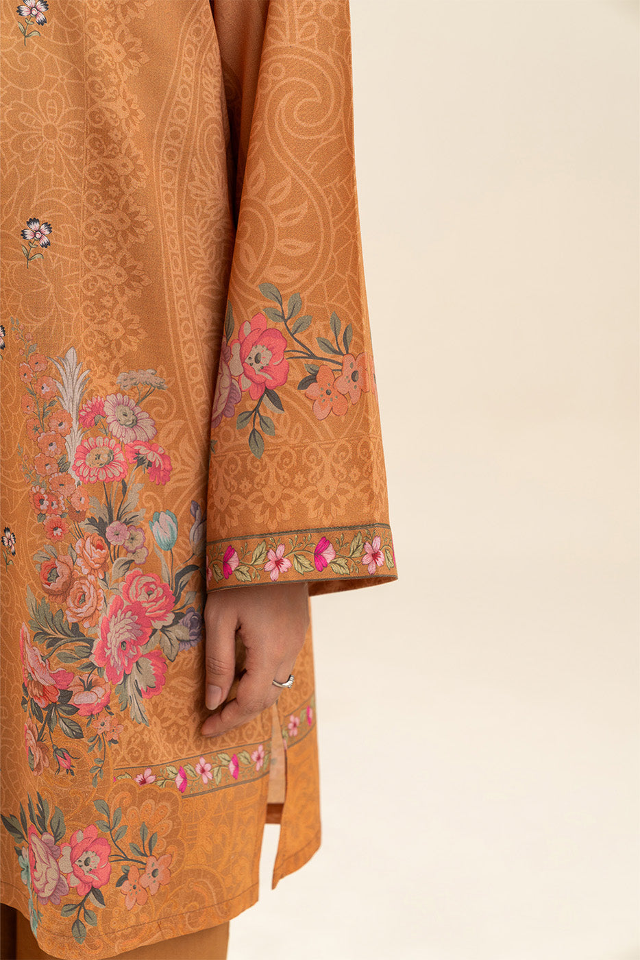 BeechTree | Unstitched 3 Piece Suit | Printed Lawn 3PC - 100% Original Brand Product