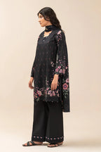 BeechTree | Unstitched 3 Piece Lawn Suit | Floral Eclipse - 100% Original Brand Product
