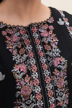 BeechTree | 3-Piece Embroidered Khaddar Suit | Obsidian Gem - 100% Original Brand Product