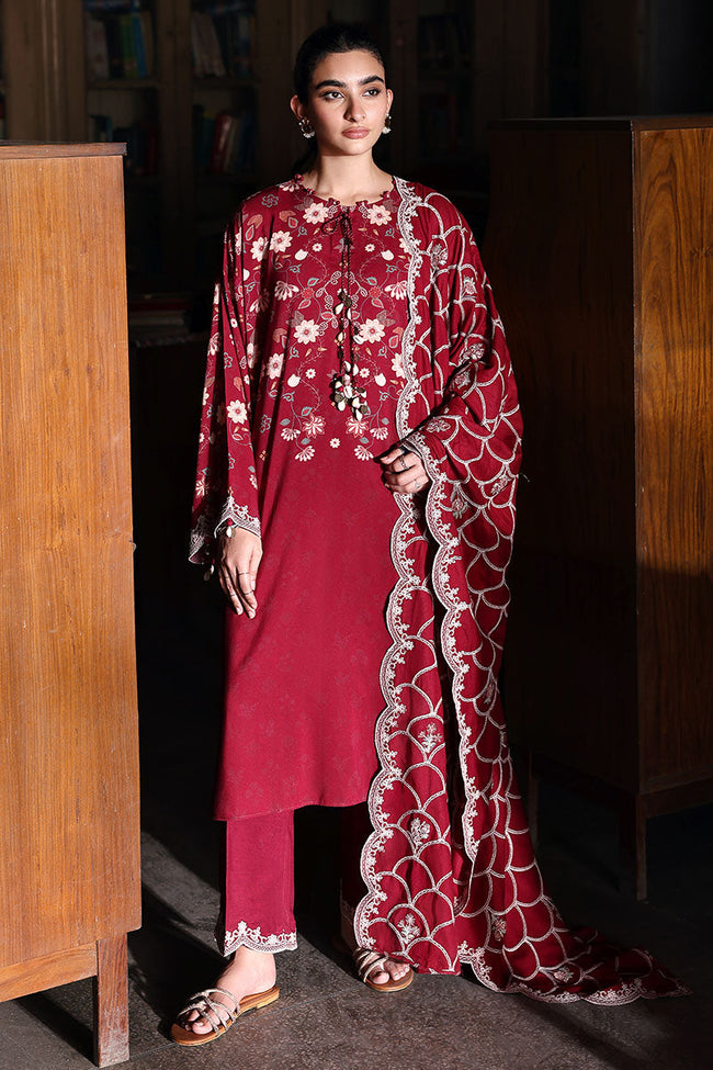 Cross Stitch | 3-Piece Linen Unstitched Suit | Berry Luxe - 100% Original Brand Product Hover Image