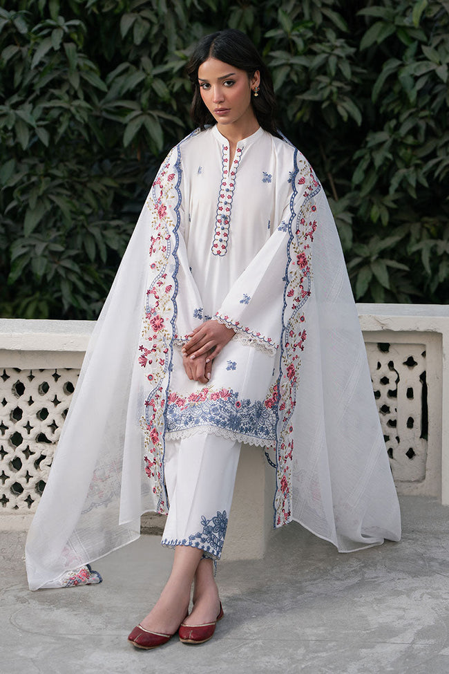 Cross Stitch | 3 Piece Embroidered Lawn Suit | Dew Whisper - 100% Original Brand Product Main Image