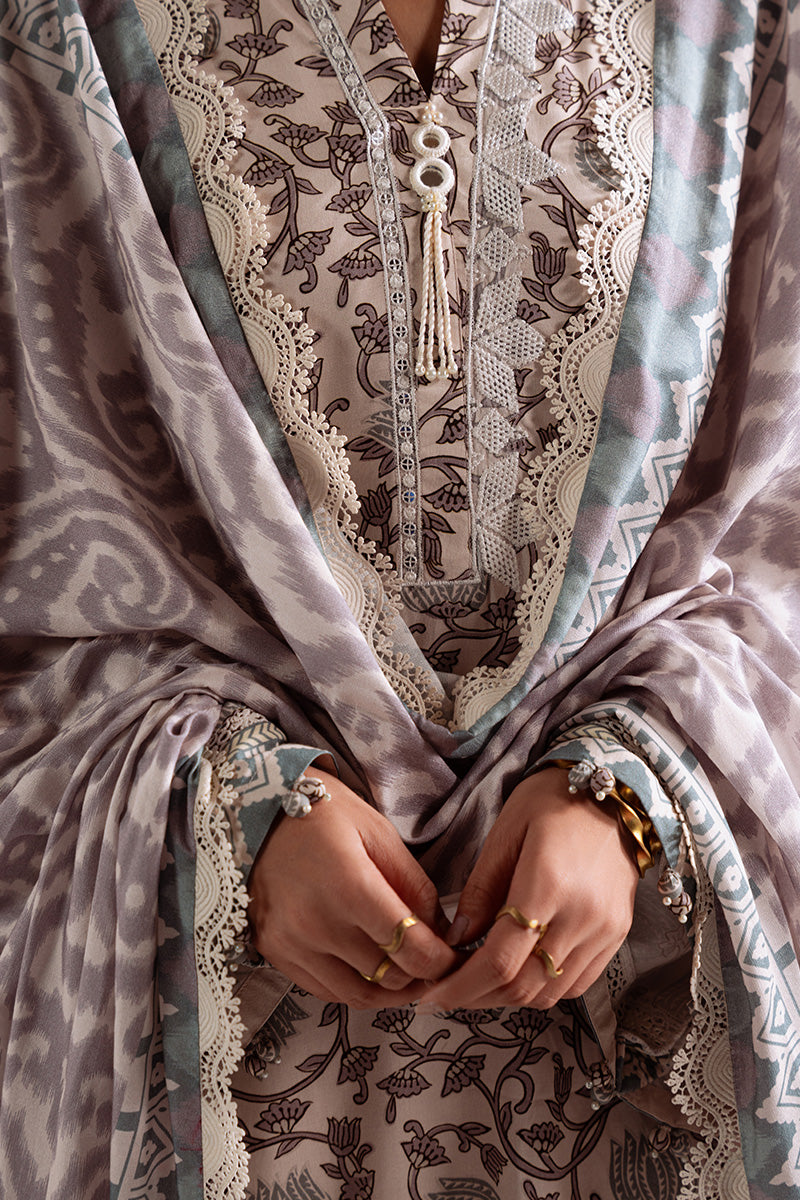 Cross Stitch | 3PC Linen Printed Suit | Iznik Bloom - 100% Original Brand Product