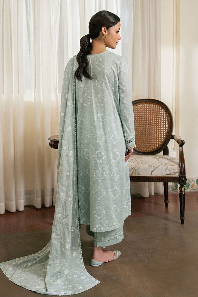 Cross Stitch | 3PC Embroidered Lawn Suit | Sage Reverie - 100% Original Brand Product Main Image