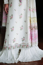 Cross Stitch | 3 Piece Embroidered Lawn Suit | Garden Ivory
