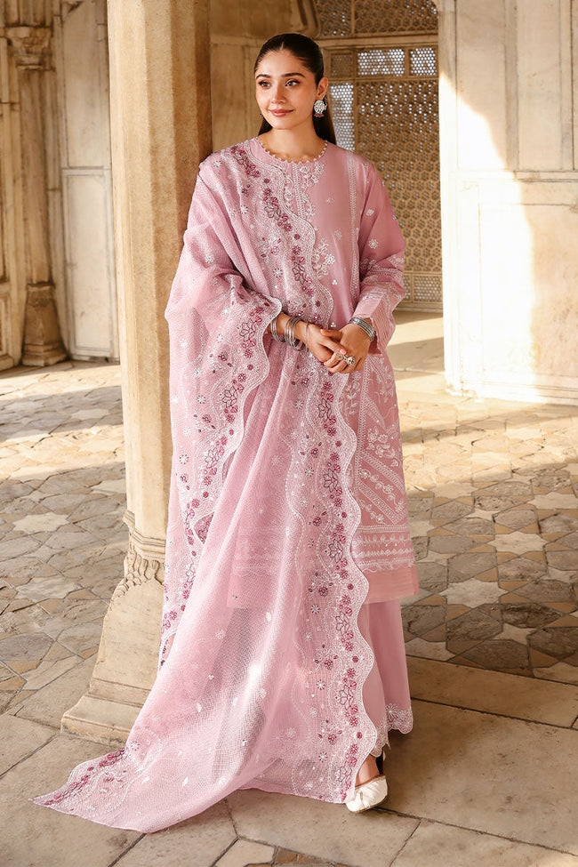 Cross Stitch | 3PC Embroidered Lawn Suit | Lavender Mist Hover Image