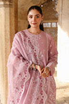 Cross Stitch | 3PC Embroidered Lawn Suit | Lavender Mist