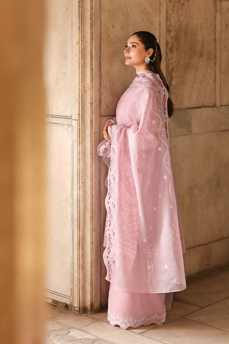 Cross Stitch | 3PC Embroidered Lawn Suit | Lavender Mist