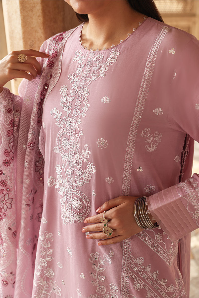 Cross Stitch | 3PC Embroidered Lawn Suit | Lavender Mist