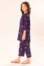 SAYA | Kids 2 Piece | Stitched Cotton Jacquard Shirt & Trouser - 100% Original Brand Product