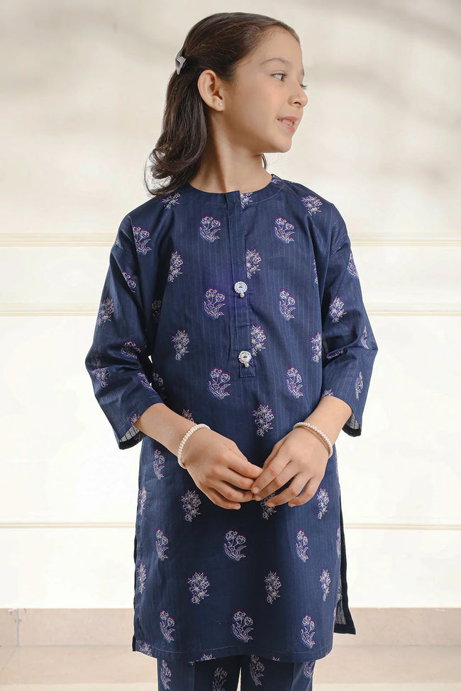 SAYA | Kids 2-Piece - KP2P-0318 3/4 | Printed Lawn Stitched 2-Piece Suit - 100% Original Brand Product Main Image