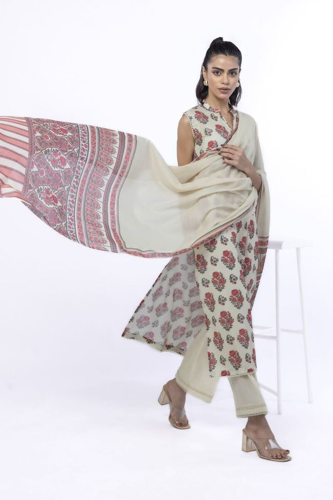 Khaadi | 3 Piece Lawn Suit | Floral Printed Lawn Suit Main Image