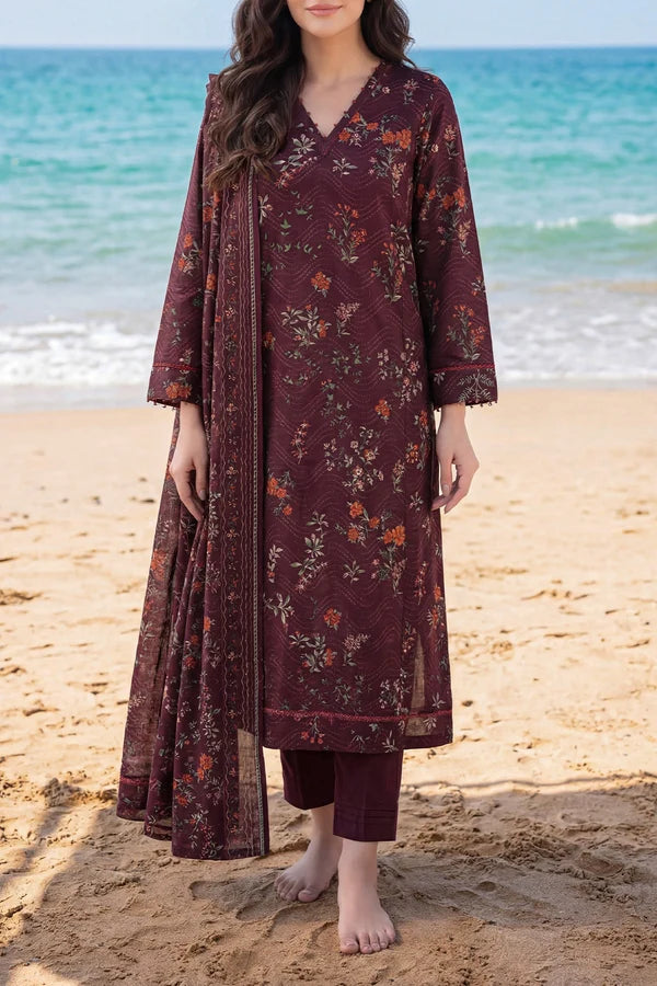 SAYA | Unstitched 3 Piece Suit | Unstitched Printed Lawn 3 Piece - 100% Original Brand Product Hover Image