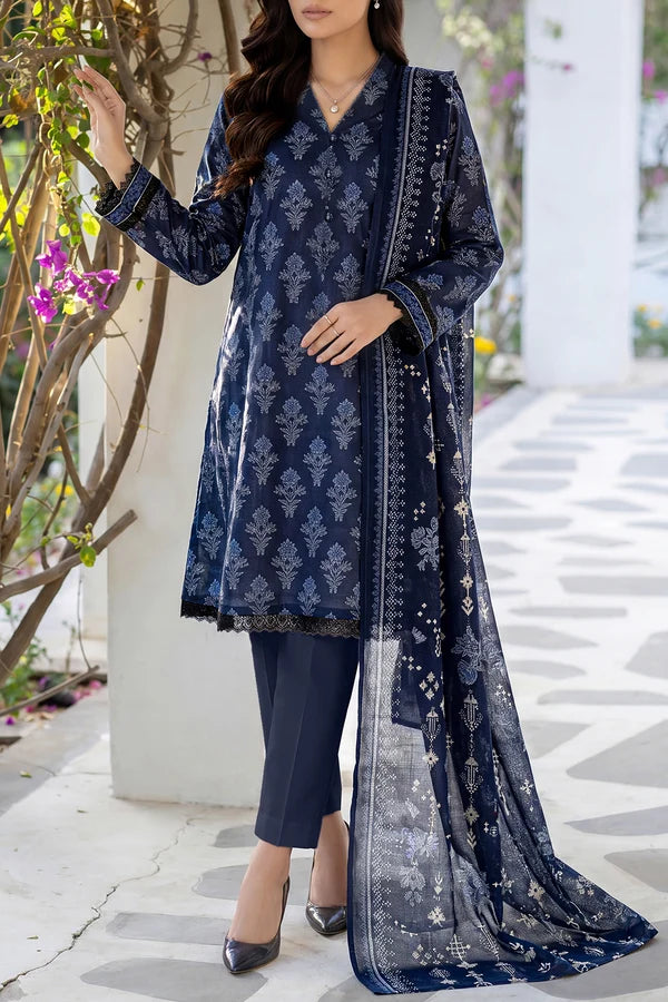 SAYA | Unstitched Printed Lawn 3 Piece | U01-26147-P05B Hover Image
