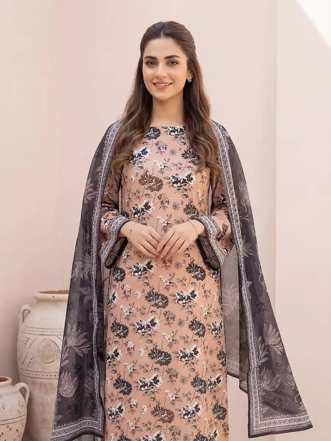 Salitex | Unstitched Printed Lawn Suit | SSW6U3P409UT - 100% Original Brand Product Hover Image