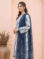 Salitex | Unstitched Printed Lawn Suit | SSW6U3P410UT - 100% Original Brand Product