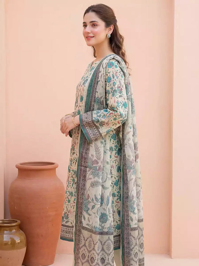 Salitex | Unstitched Suits | 3PC Unstitched Lawn Printed Suit (SSW6U3P405UT) - 100% Original Brand Product Main Image