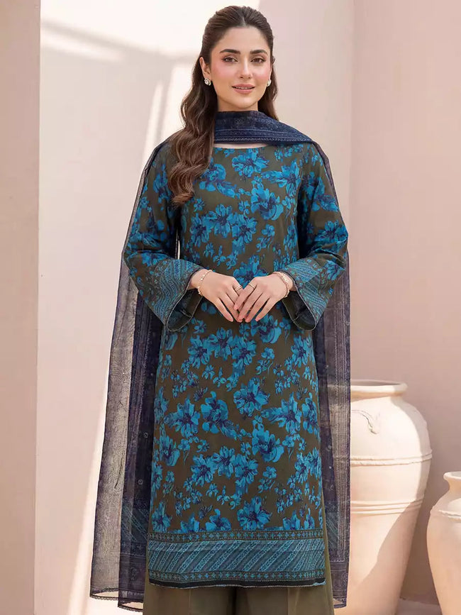 Salitex | Unstitched Printed Lawn Suit | SSW6U3P407UT - 100% Original Brand Product Hover Image