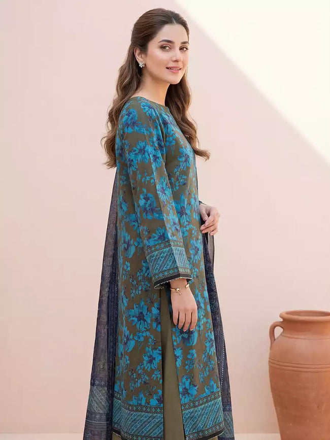 Salitex | Unstitched Printed Lawn Suit | SSW6U3P407UT - 100% Original Brand Product Main Image
