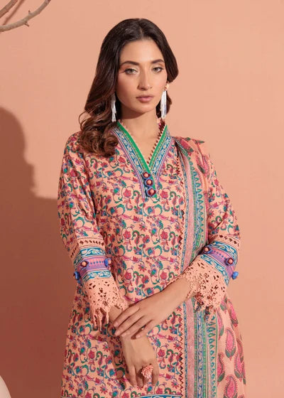 Bonanza Satrangi Sierra 3 Piece Unstitched Lawn Suit | WSS25P3117 - 100% Original Brand Product