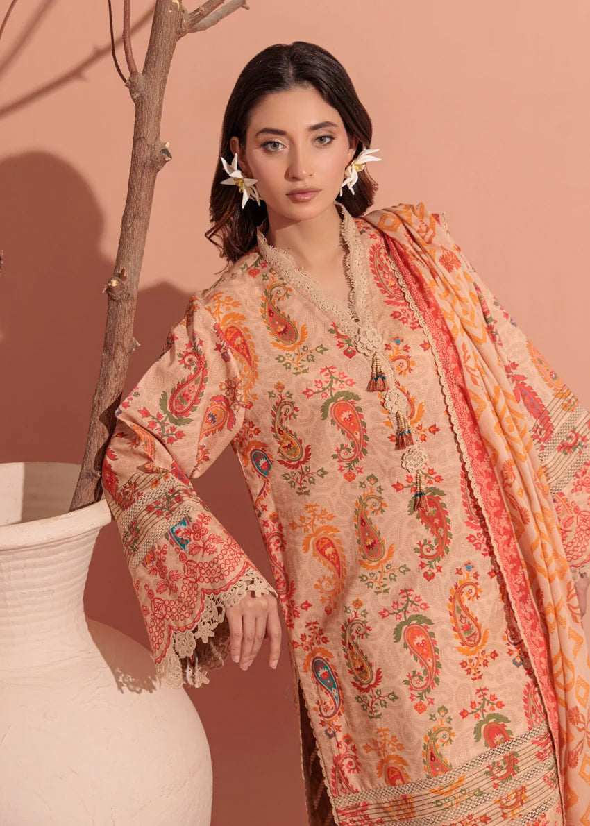 Bonanza Satrangi | 3 Piece Unstitched Suit | Frosted - 100% Original Brand Product