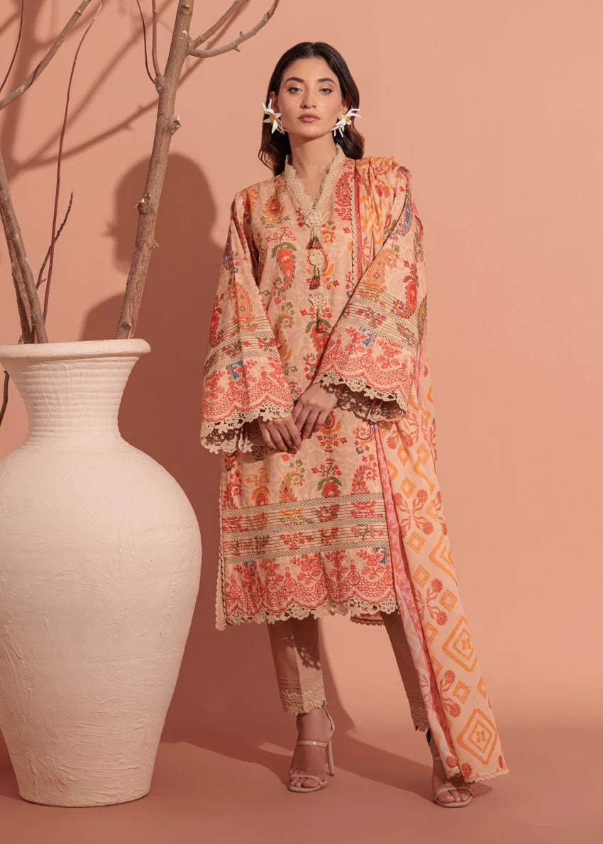Bonanza Satrangi | 3 Piece Unstitched Suit | Frosted - 100% Original Brand Product