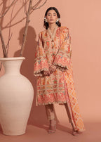 Bonanza Satrangi | 3 Piece Unstitched Suit | Frosted - 100% Original Brand Product