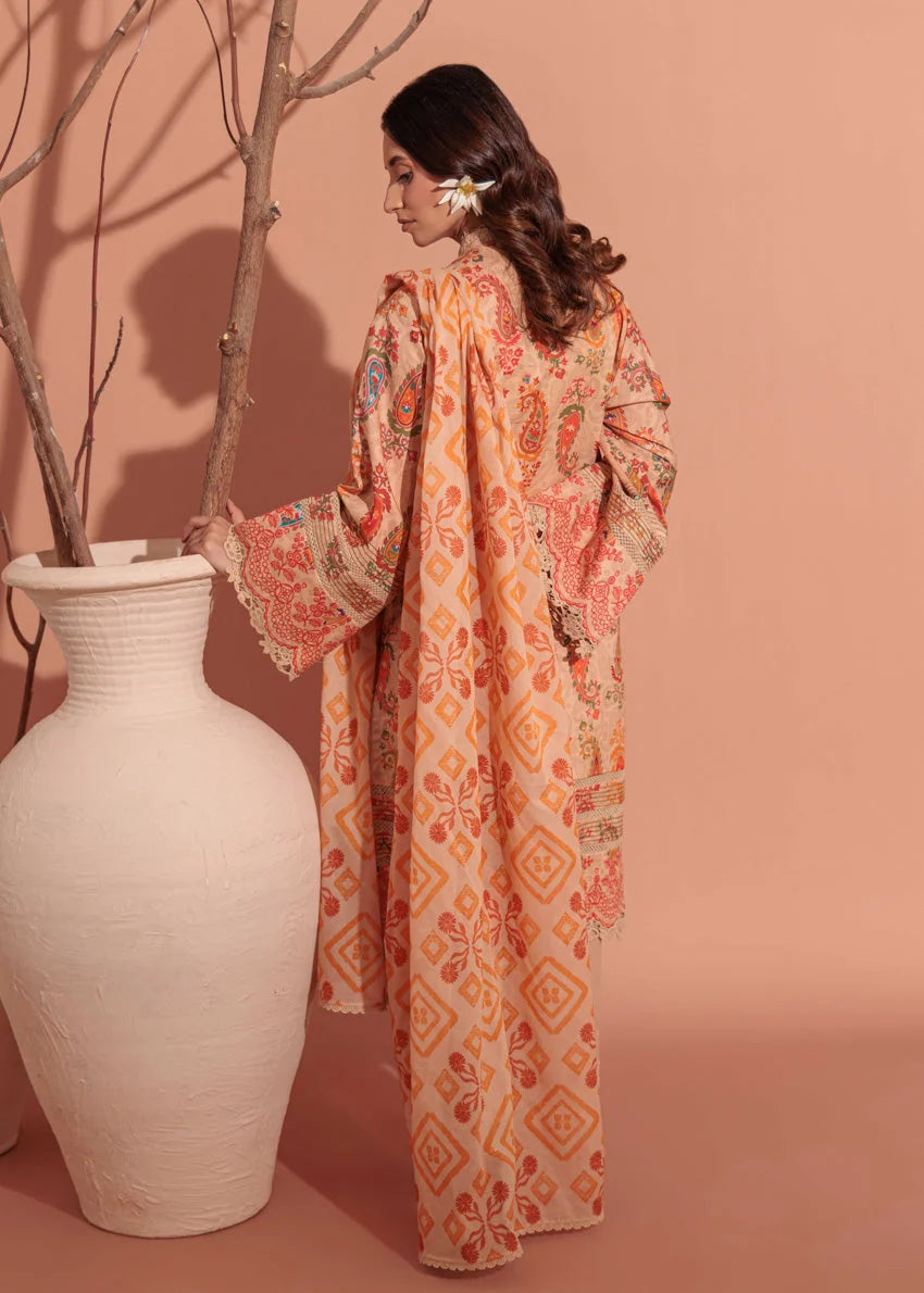 Bonanza Satrangi | 3 Piece Unstitched Suit | Frosted - 100% Original Brand Product