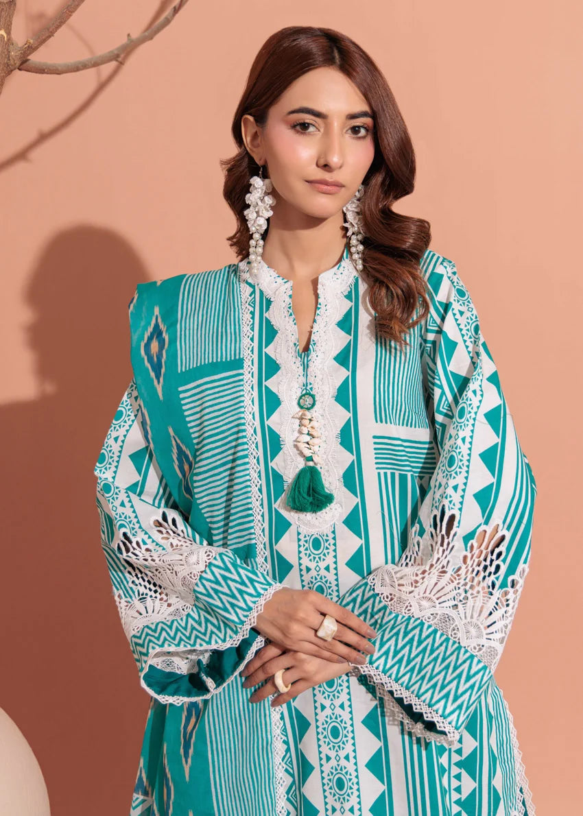 Bonanza Satrangi | 3-Piece Unstitched Suit | Alpine - 100% Original Brand Product