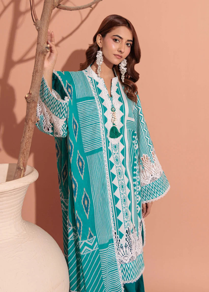 Bonanza Satrangi | 3-Piece Unstitched Suit | Alpine - 100% Original Brand Product