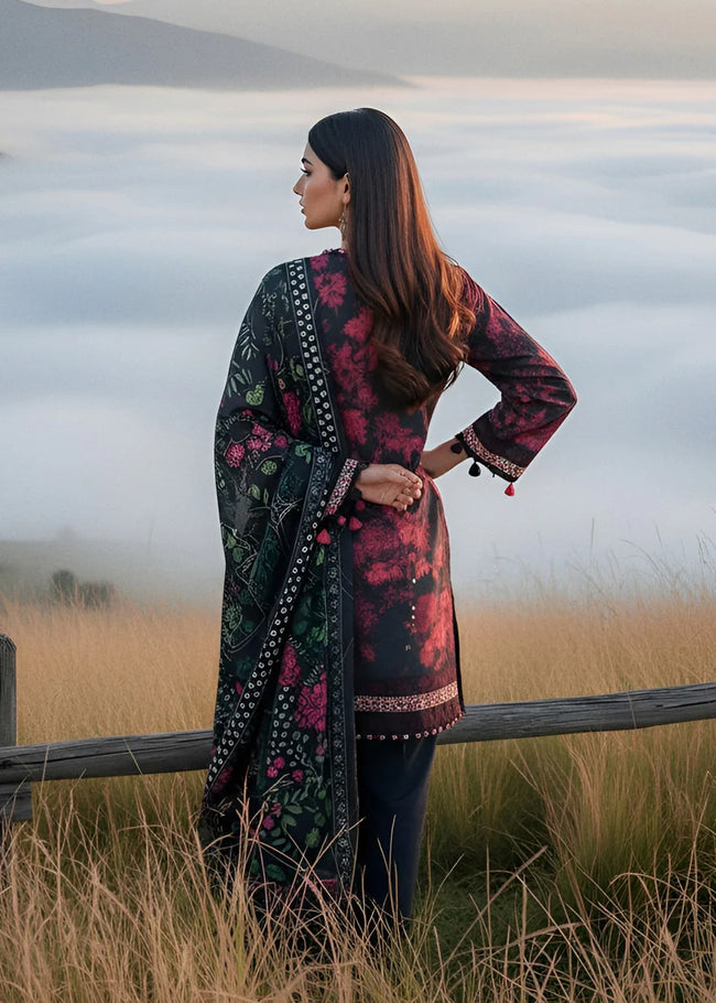 Bonanza Satrangi Avant Bloom 3 Piece Printed Khaddar Suit | WU3PPBS25LI8S22 - 100% Original Brand Product Main Image