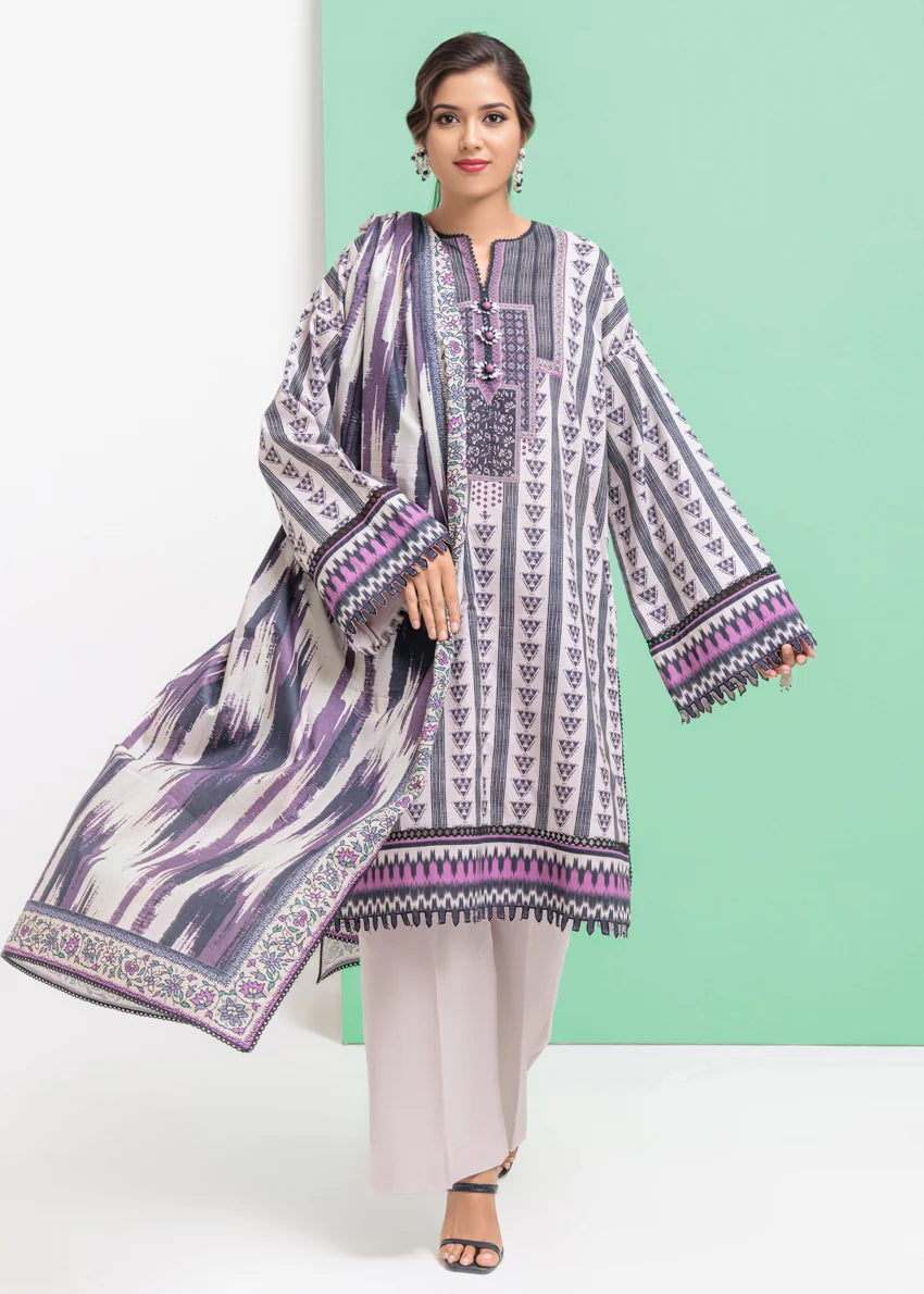 Bonanza Satrangi Sienna 3 Piece Unstitched Cotton Viscose Suit | WU3PPBW25SO9O4 - 100% Original Brand Product