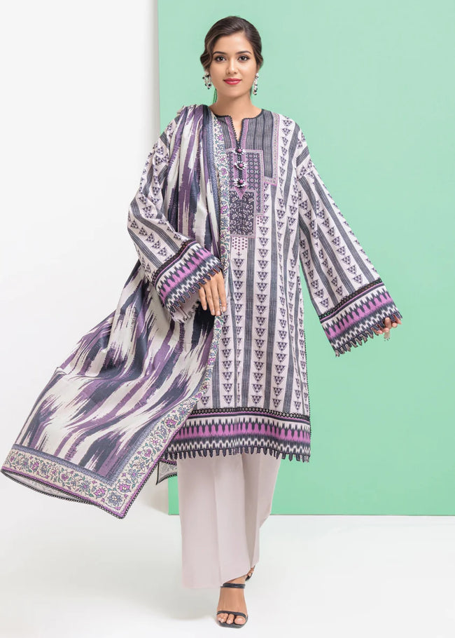 Bonanza Satrangi Sienna 3 Piece Unstitched Cotton Viscose Suit | WU3PPBW25SO9O4 - 100% Original Brand Product Hover Image