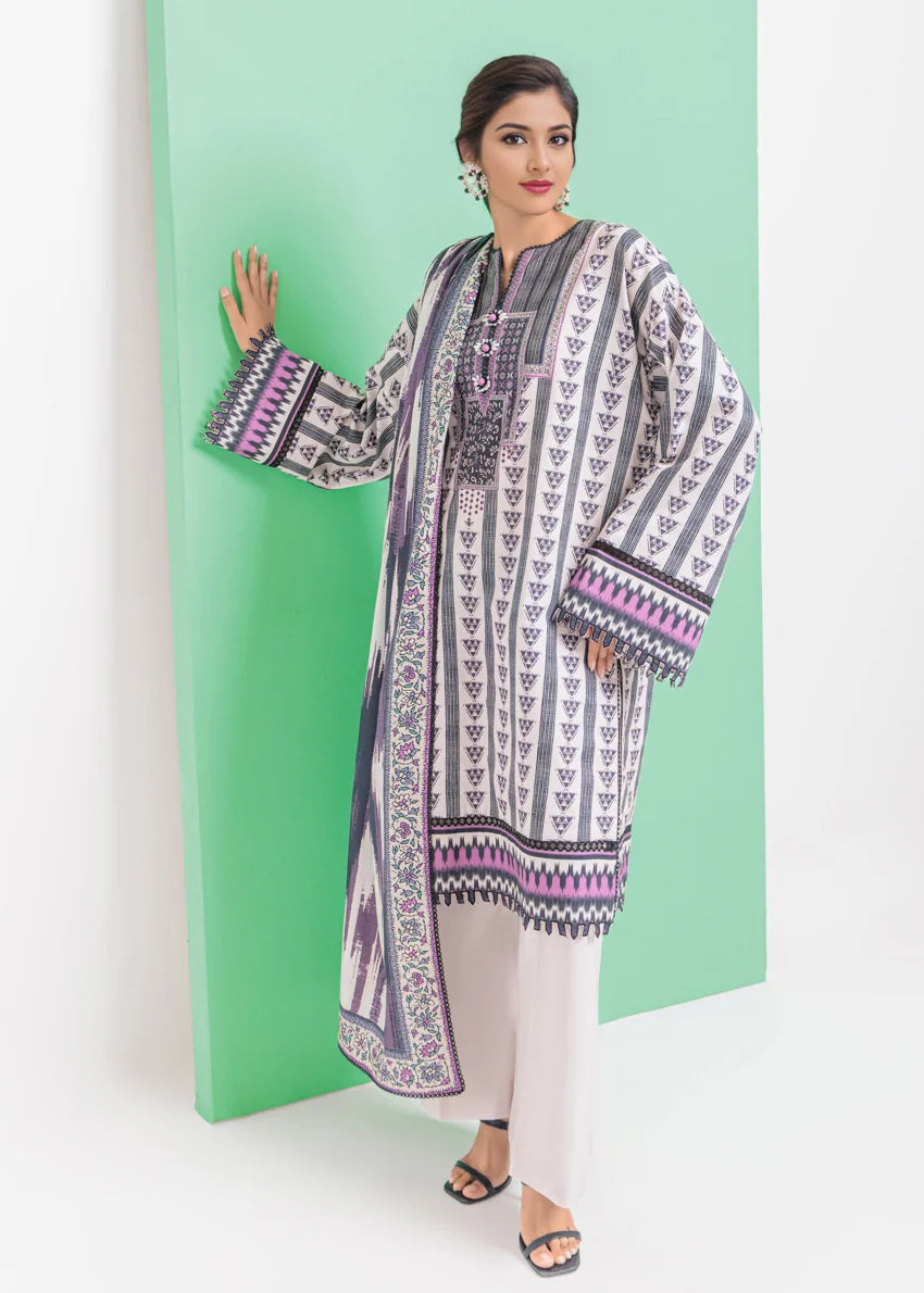 Bonanza Satrangi Sienna 3 Piece Unstitched Cotton Viscose Suit | WU3PPBW25SO9O4 - 100% Original Brand Product