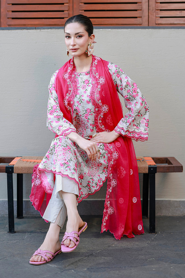Zellbury | Women Unstitched Chikankari | Shirt Shalwar Dupatta - 4051 - 100% Original Brand Product Main Image