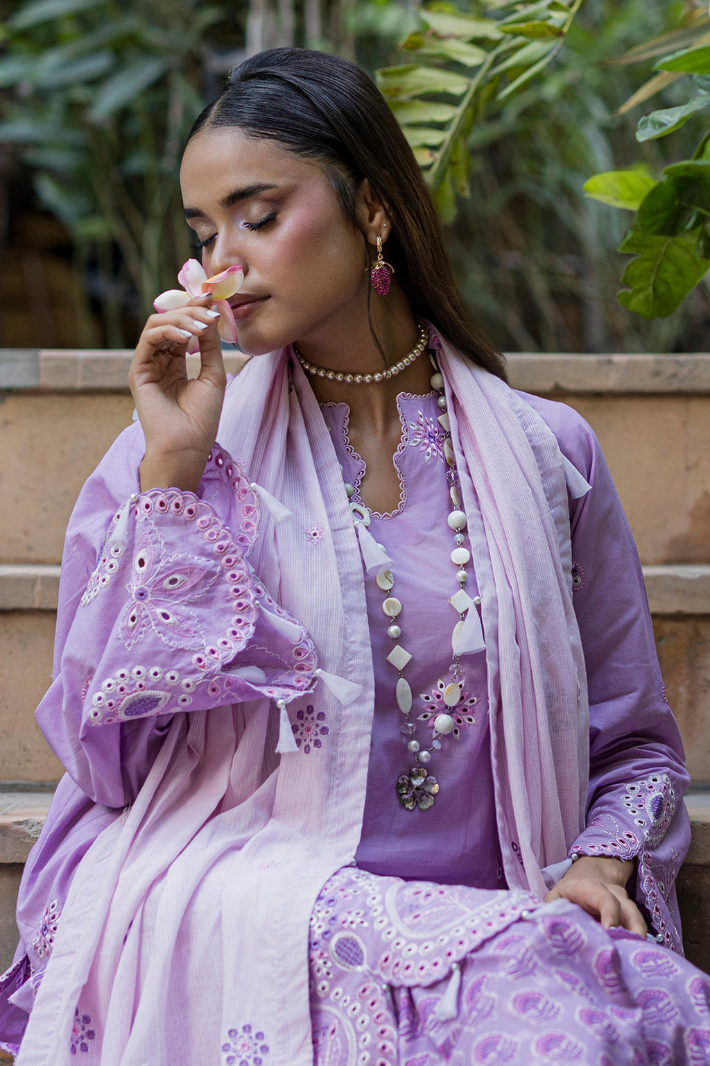 Zellbury | Women Unstitched Suits | Embroidered Shirt Shalwar Dupatta - 4052 - 100% Original Brand Product
