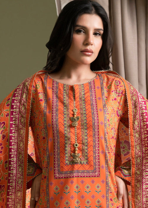 Zellbury | Women Unstitched | Zellbury Spring Summer Lawn Printed 3Pc Suit WUS25X30445 - 100% Original Brand Product